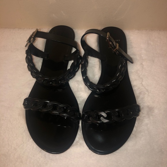 Givenchy Nea Chain Black Jelly Flat Sandal,Size-(EU)-39/(US)-9 but can fit 8-8.5 - Picture 7 of 14